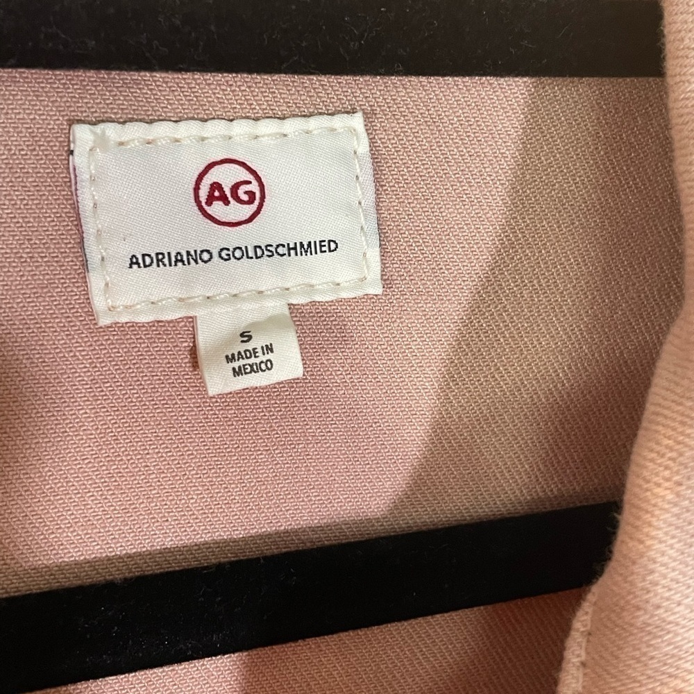 AG Distressed Pink Denim Jacket Size S - Picture 7 of 9